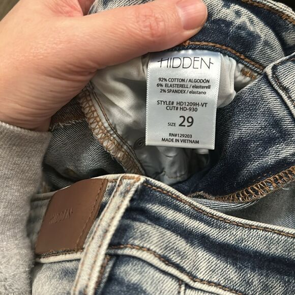 Hidden Jeans | TAYLOR VINTAGE ACID DISTRESS HIGH RISE SKINNY | 29 NWT - Picture 7 of 7